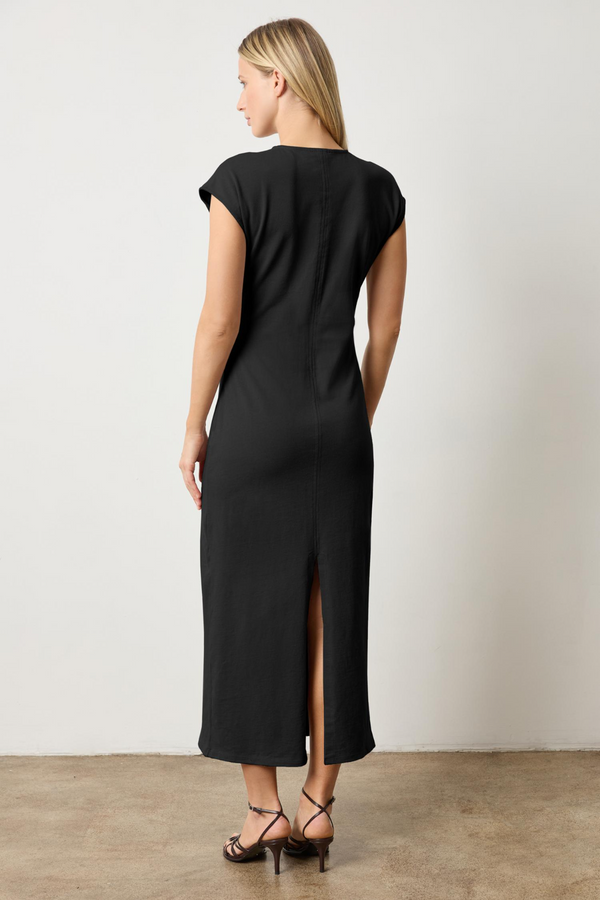 Light Gray Side Tuck Maxi Dress Maxi Dress