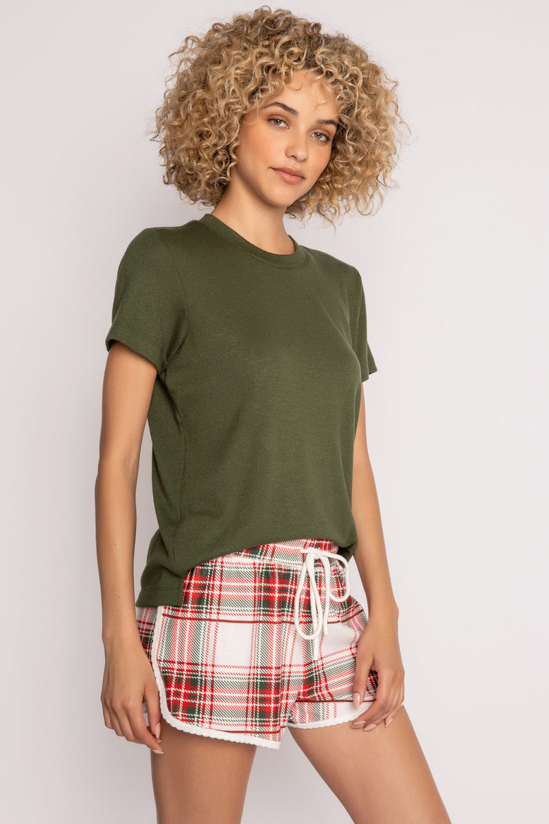 Light Gray Joyful Spirits Shorts Short