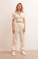 Light Gray Out & About Nylon Cargo Pant Pant