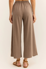 Dark Olive Green Scout Jersey Flare Pant Pant