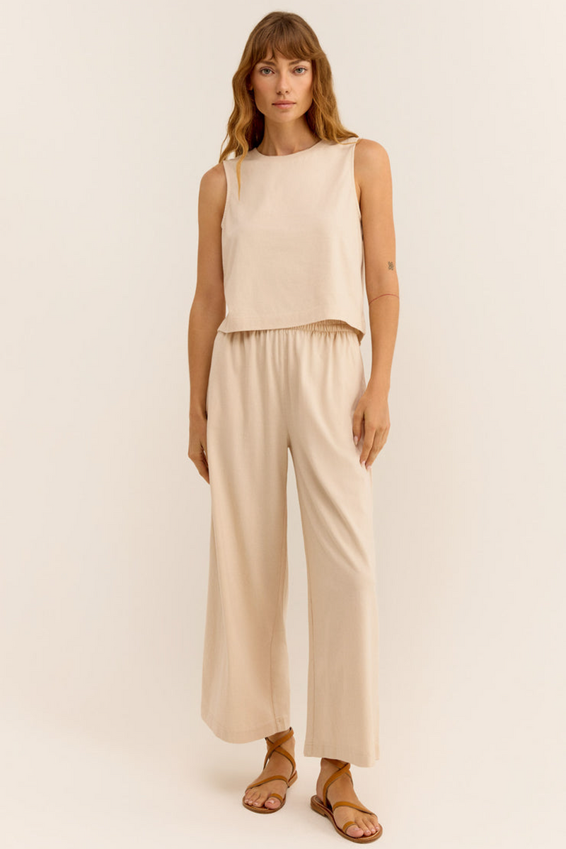 Light Gray Scout Jersey Flare Pant Pant