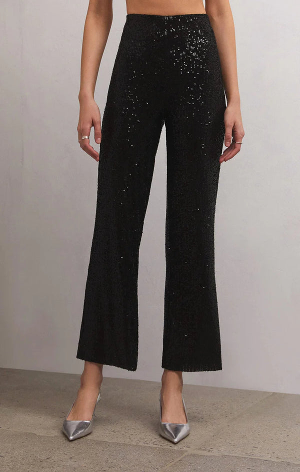 Rosy Brown Skylar Sequin Pant Pant