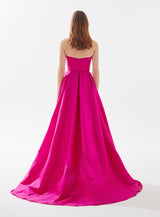 White Smoke Jolie | Bustier Taffeta Dress Formal Dress