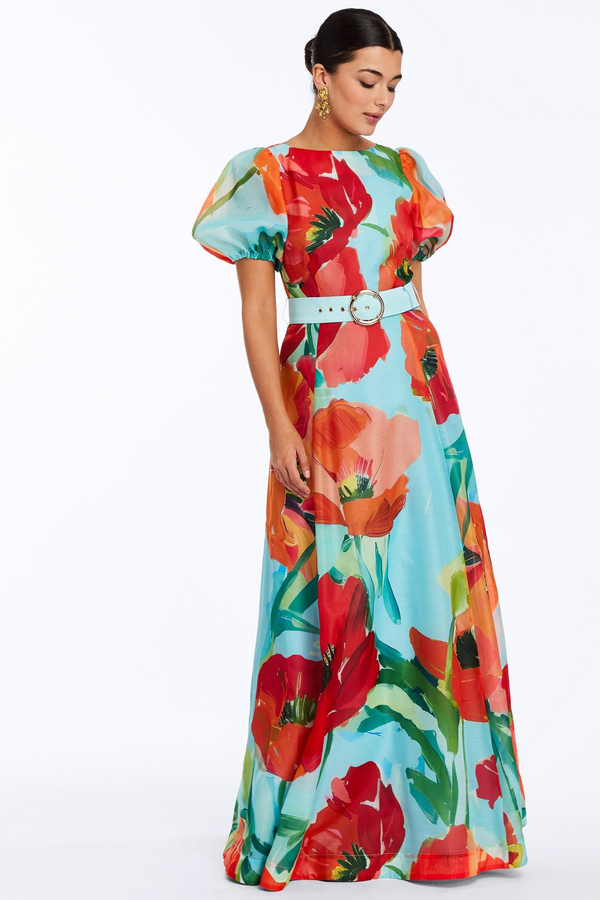 Pippa Gown in Poppy Red