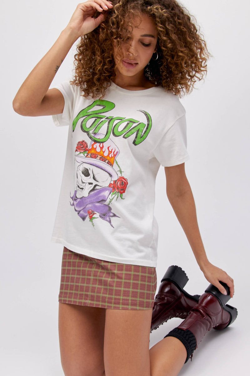 Light Gray Poison Joker Flush Tour Tee Graphic Tee