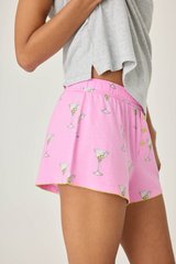 Martini Print Playful Short