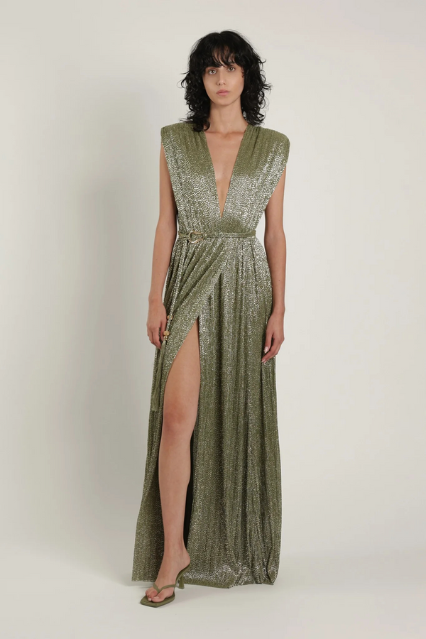 Light Gray Savory Dress Maxi Dress