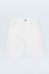 Saige High Rise Short | Polished White