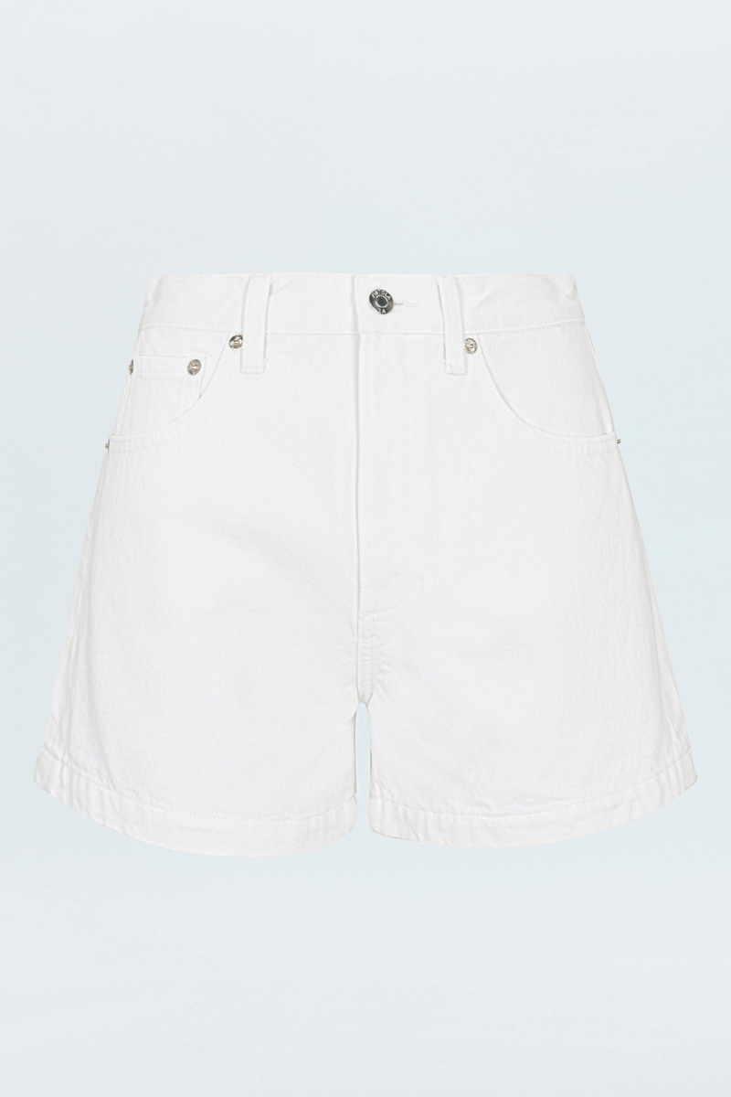 Saige High Rise Short | Polished White