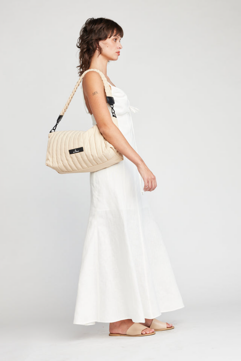 Antique White Nila Adjustable Straps Maxi Dress Maxi Dress