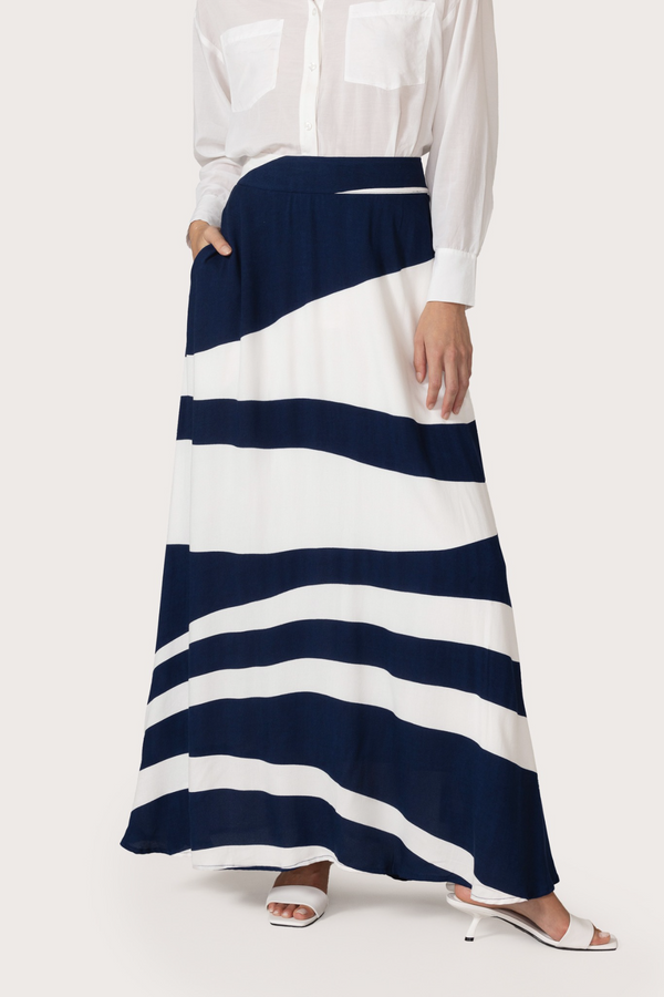 Midnight Blue Nova Maxi Skirt in Calista Maxi Skirt