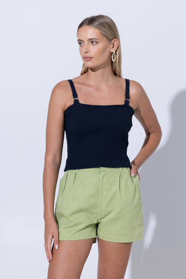 Light Gray Christine Knitted Top Top