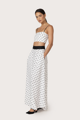 Talia Linen Top in Margot Spot