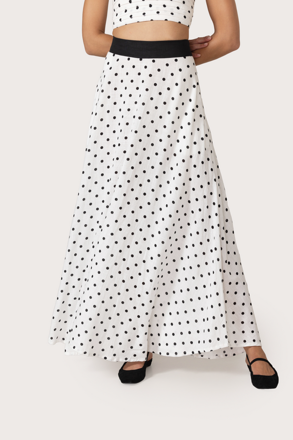 Nova Linen Skirt in Margot Spot