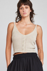 Kaelie Button Sweater Tank