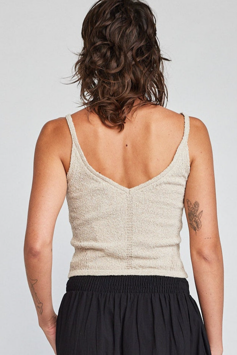 Kaelie Button Sweater Tank