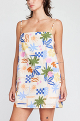 Light Gray Rue Mini Dress in Beach Mini Dress