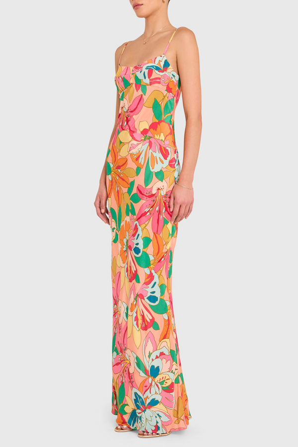 Antique White Janeiro Maxi Dress in Botanico Maxi Dress