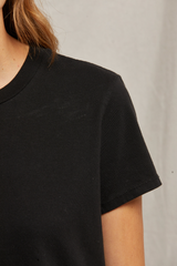 Black Springsteen Cotton Baby Tee Tee
