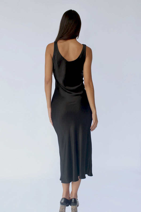 Light Gray Bias Midi Dress Midi Dress