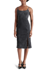 Dark Slate Gray Giselle Dress Midi Dress