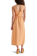 Dark Salmon Taryn Dress Midi Dress