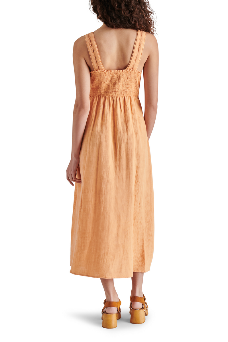 Dark Salmon Taryn Dress Midi Dress