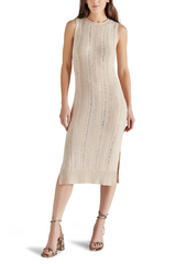 Gray Amirah Sweater Dress Midi Dress