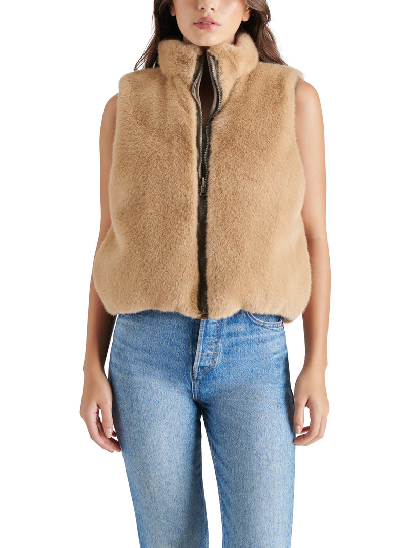 Rosy Brown Brady Vest Puffer Vest