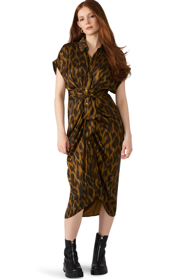 Black Tori Dress Midi Dress