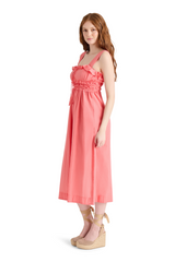 Dark Salmon Daria Dress Midi Dress