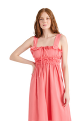 Dark Salmon Daria Dress Midi Dress