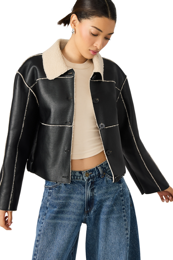Dark Slate Gray Tilia Coat Jacket