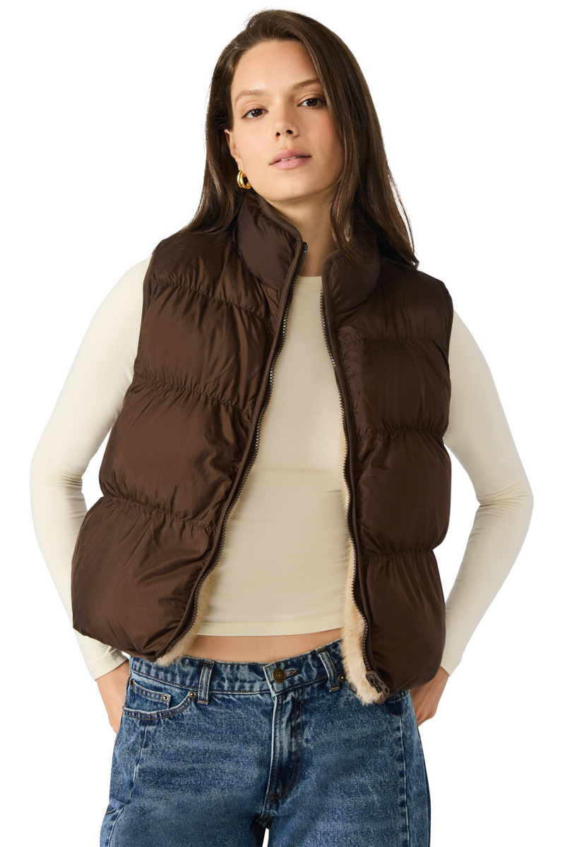 Gray Brady Vest Puffer Vest