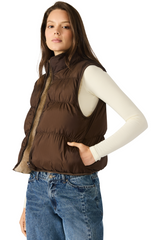 Dark Slate Gray Brady Vest Puffer Vest