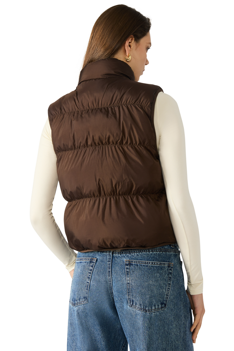 Dark Slate Gray Brady Vest Puffer Vest