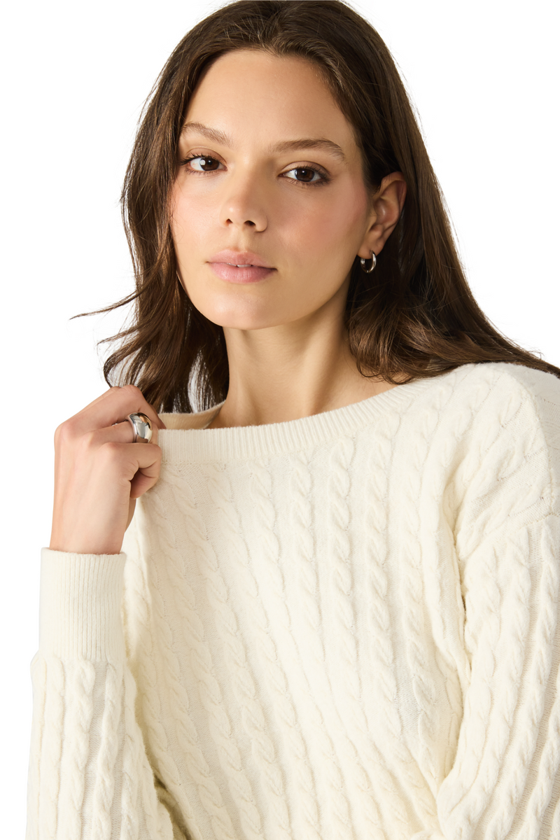 Antique White Minna Sweater Sweater