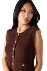 Black Aliya Sweater Vest Sweater Vest