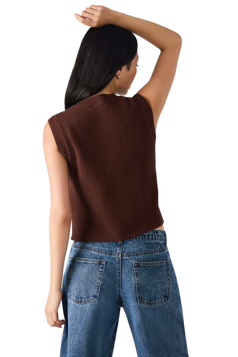 Dark Slate Gray Aliya Sweater Vest Sweater Vest