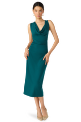 Dark Slate Gray Kalina Dress Midi Dress