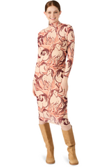 Tan Vivienne Dress in Sorrel Horse Midi Dress