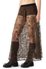 Dark Slate Gray Gisela Skirt Maxi Skirt