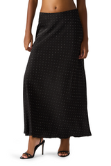Black Jeannie Embellished Skirt Maxi Skirt