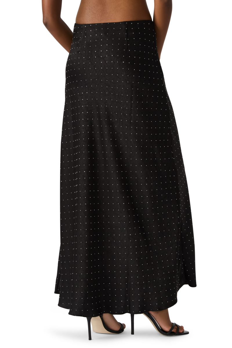 Black Jeannie Embellished Skirt Maxi Skirt