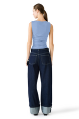 White Smoke Adair Knit Top Top