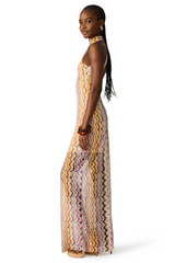 White Smoke Layra Dress in Rainbow Vision Maxi Dress