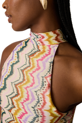 White Smoke Layra Dress in Rainbow Vision Maxi Dress