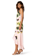 White Smoke Mindy Dress in Pink Carnation Maxi Dress