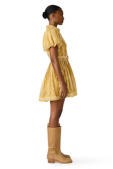 White Smoke Daisy Dress Mini Dress