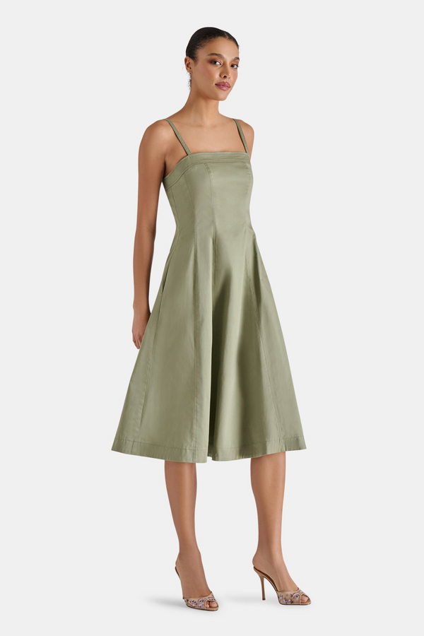 White Smoke Raleigh Dress Midi Dress